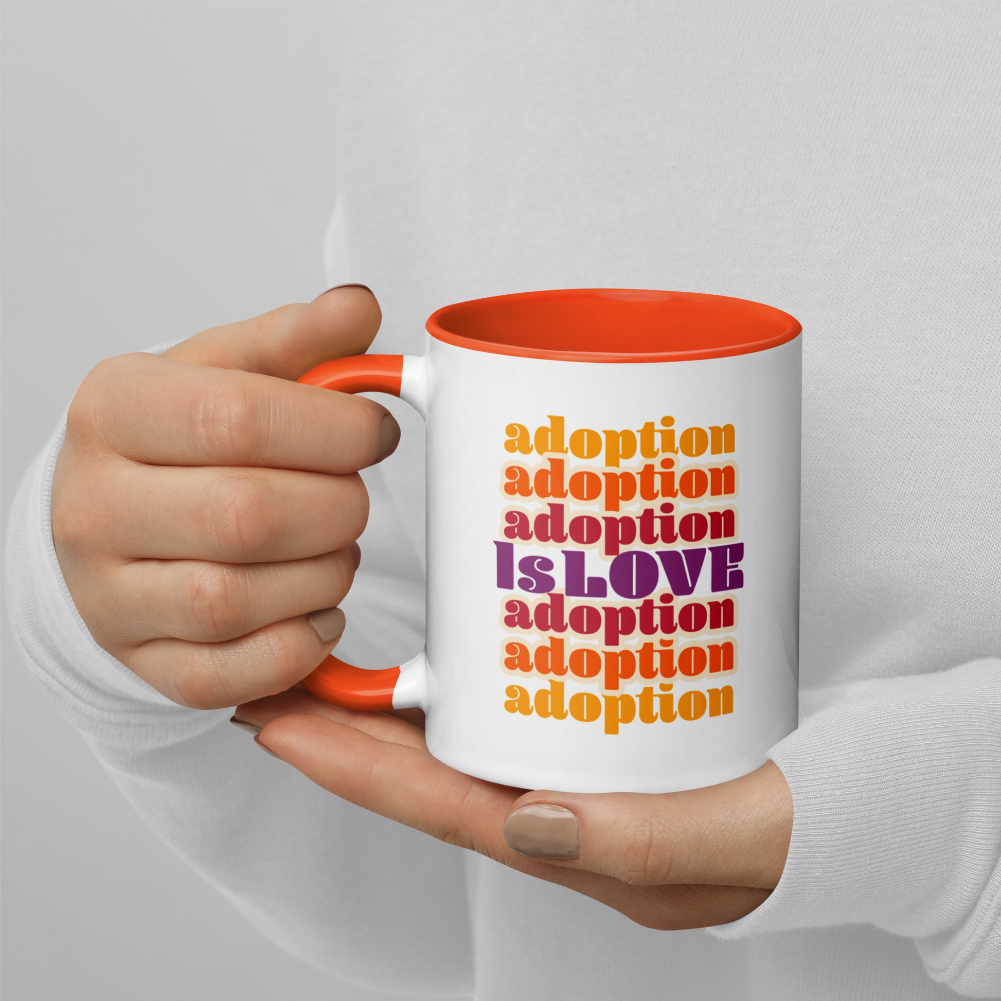 Adoption Stuff Store mug - Adoption is Love - adoption and foster care themed items