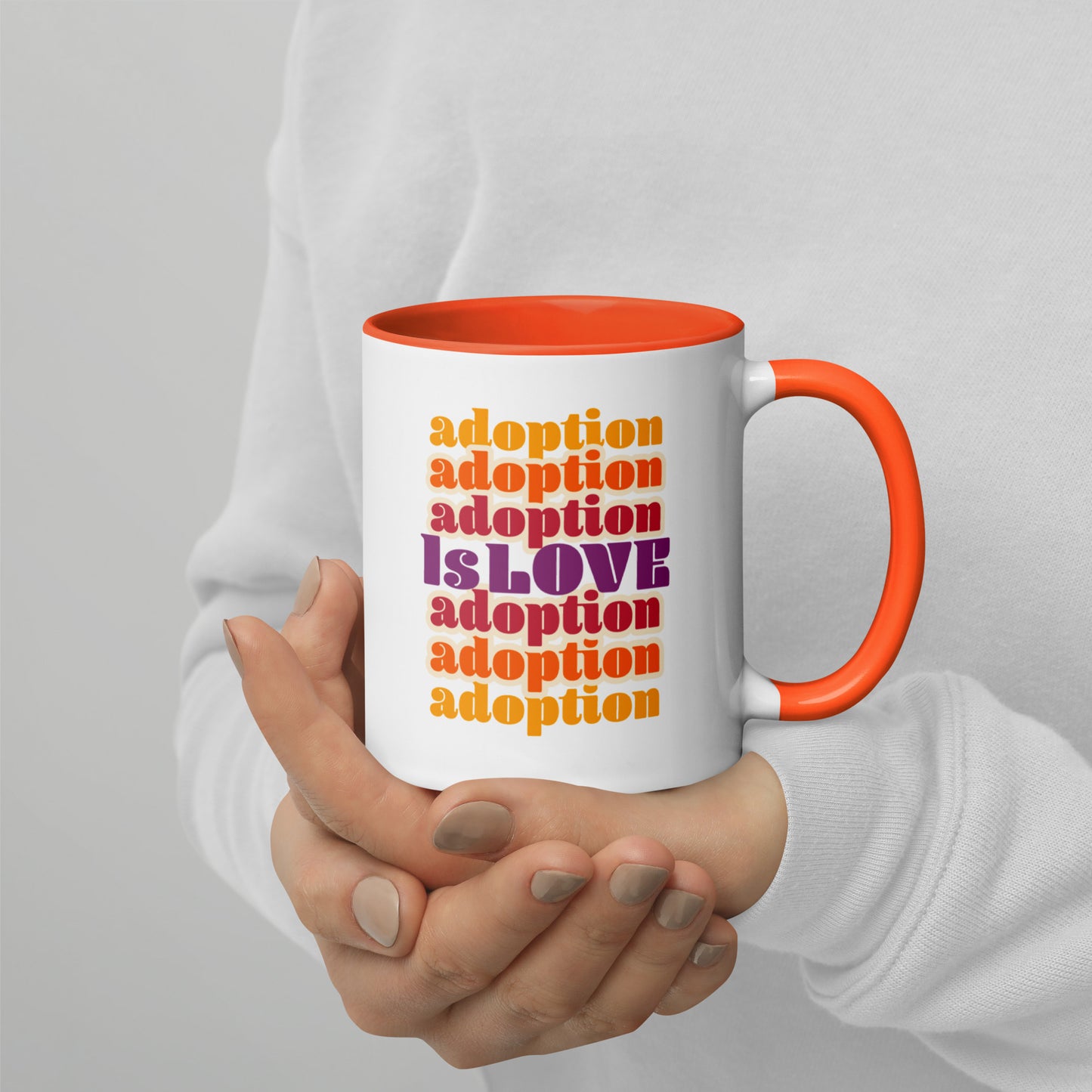 Adoption Stuff Store mug - Adoption is Love - adoption and foster care themed items