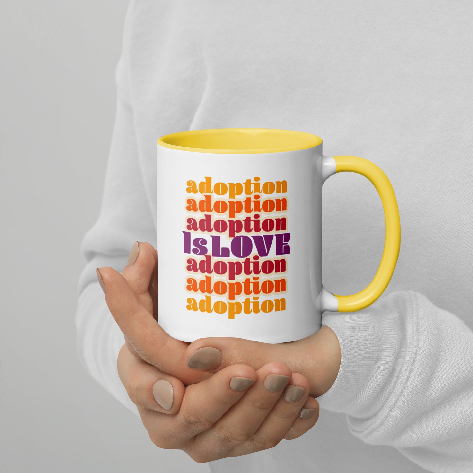 Adoption Stuff Store mug - Adoption is Love - adoption and foster care themed items