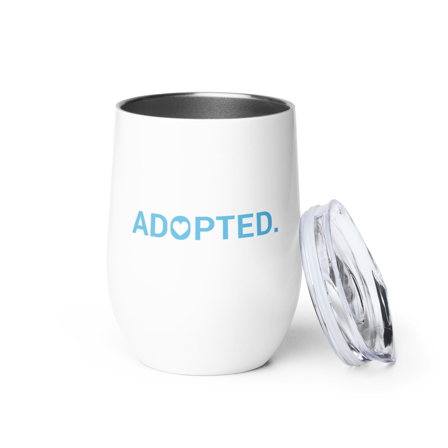 Adopted (heart shape) - Wine tumbler