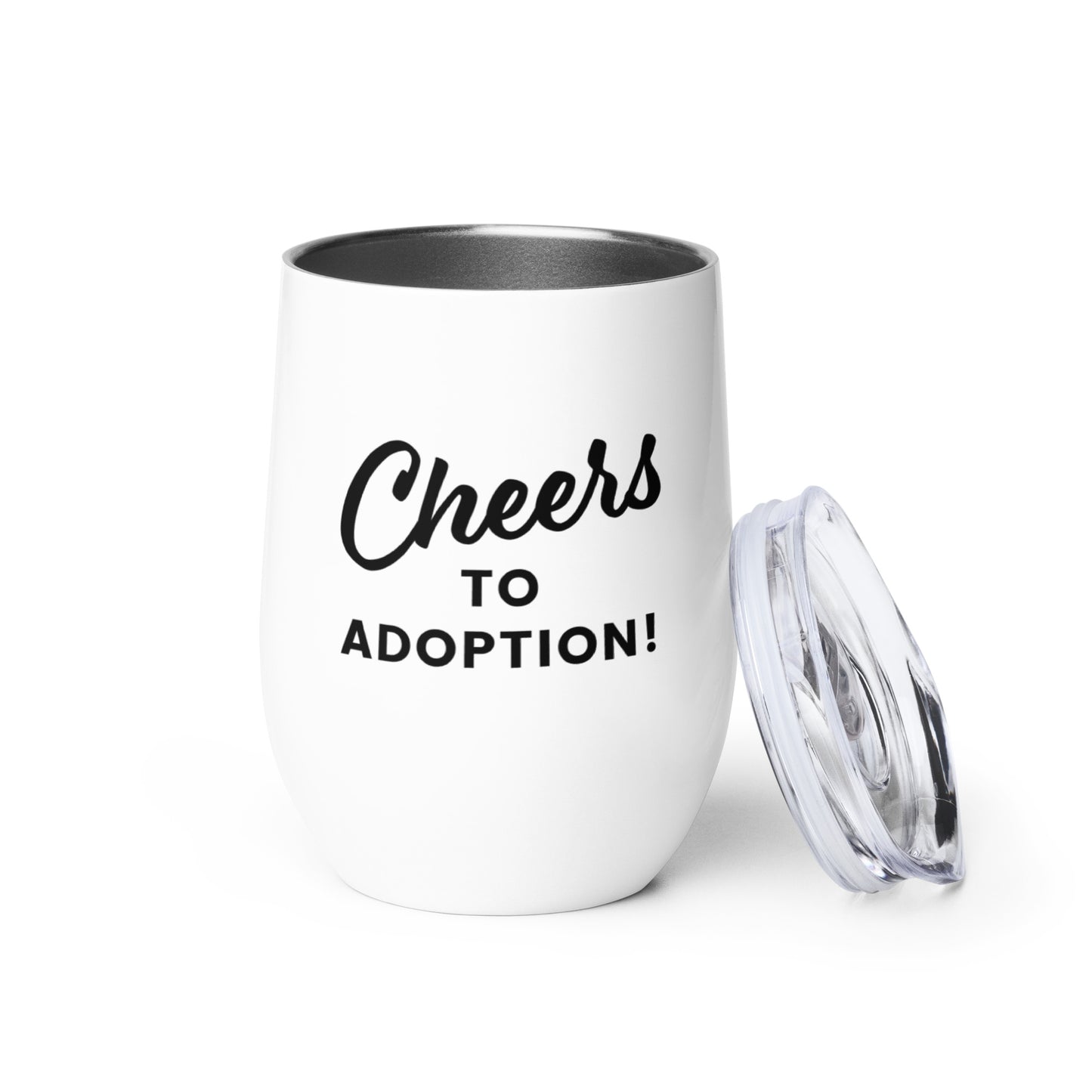 Cheers To Adoption - Wine tumbler