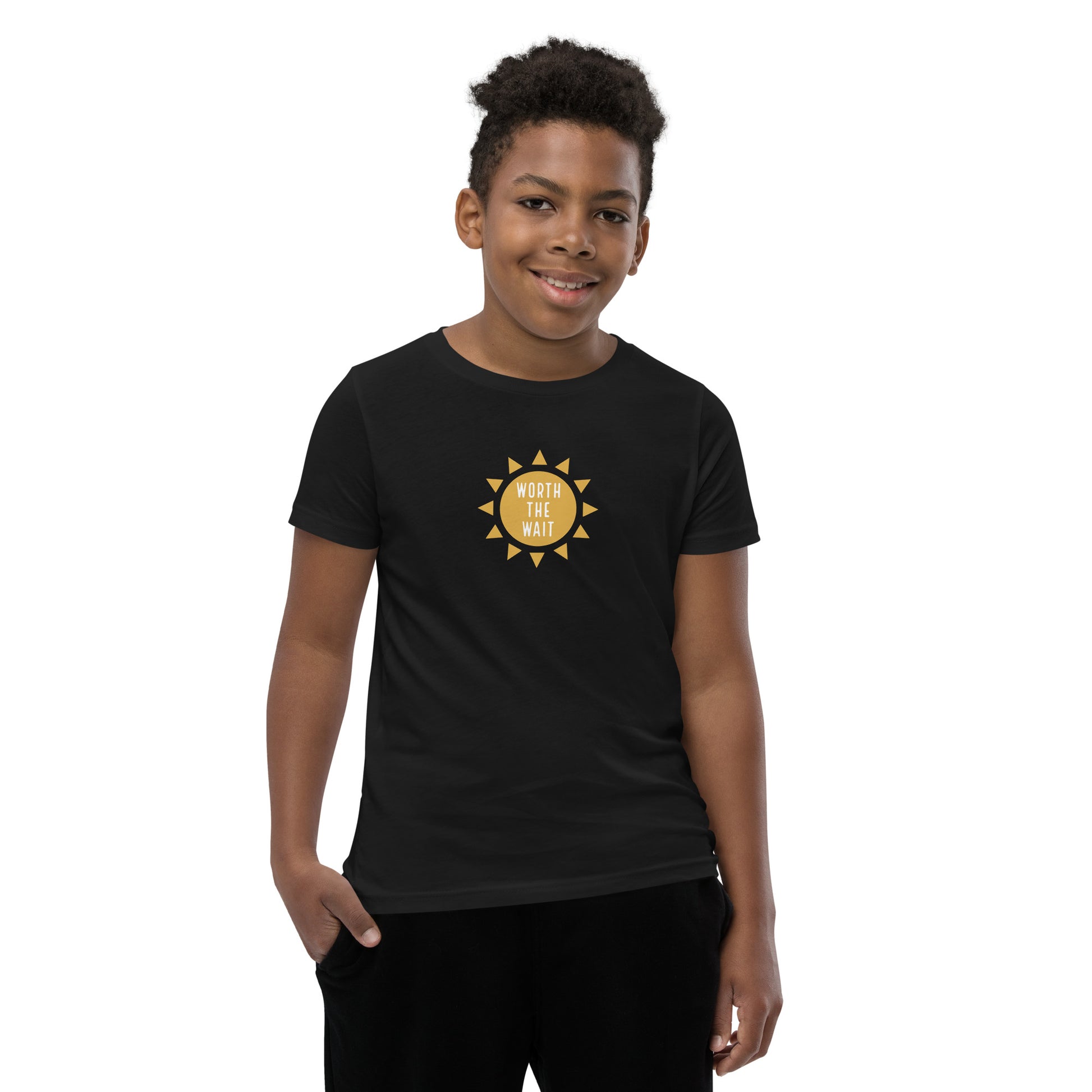 WORTH THE WAIT - Youth Short Sleeve T-Shirt - Adoption Stuff Store, , Kids clothes